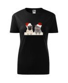 Koszulka damska ŚWIĄTECZNE ZWIERZAKI