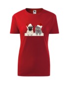 Koszulka damska ŚWIĄTECZNE ZWIERZAKI