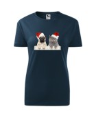 Koszulka damska ŚWIĄTECZNE ZWIERZAKI