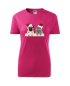 Koszulka damska ŚWIĄTECZNE ZWIERZAKI