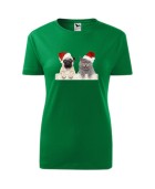 Koszulka damska ŚWIĄTECZNE ZWIERZAKI