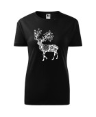 Koszulka damska RENIFER ŚNIEŻYNKA