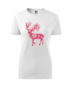Koszulka damska RENIFER ŚNIEŻYNKA