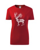 Koszulka damska RENIFER ŚNIEŻYNKA