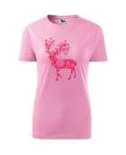 Koszulka damska RENIFER ŚNIEŻYNKA