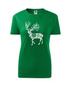 Koszulka damska RENIFER ŚNIEŻYNKA
