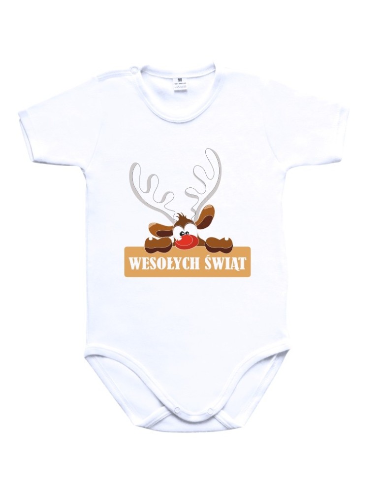 Body dziecięce WESOŁYCH ŚWIĄT (RENIFEREK) 2