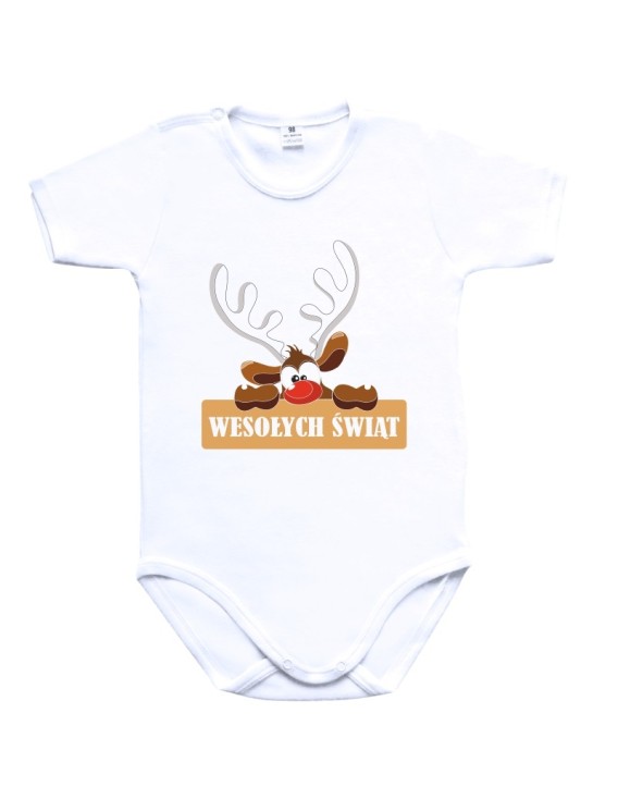 Body dziecięce WESOŁYCH ŚWIĄT (RENIFEREK) 2