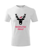 Koszulka męska WESOŁYCH ŚWIĄT (RENIFER) 2
