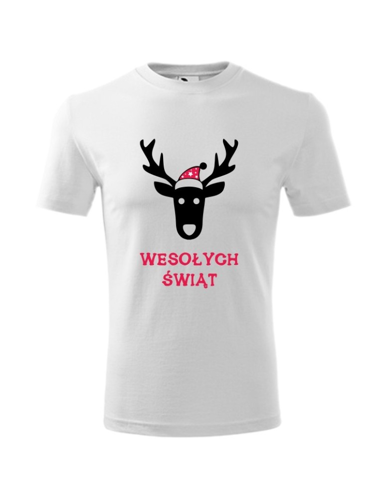 Koszulka męska WESOŁYCH ŚWIĄT (RENIFER) 2