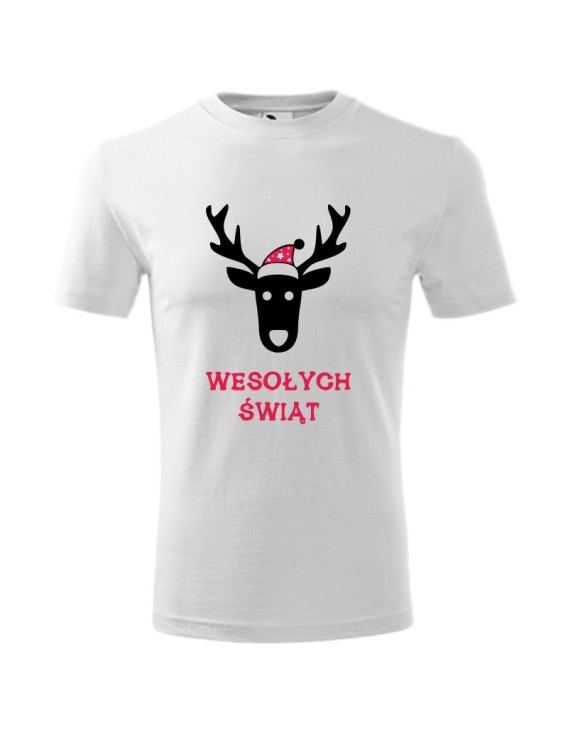 Koszulka męska WESOŁYCH ŚWIĄT (RENIFER) 2