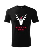 Koszulka męska WESOŁYCH ŚWIĄT (RENIFER) 2