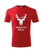 Koszulka męska WESOŁYCH ŚWIĄT (RENIFER) 2