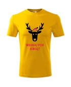 Koszulka męska WESOŁYCH ŚWIĄT (RENIFER) 2