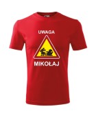 Koszulka męska UWAGA! MIKOŁAJ