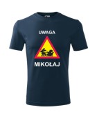 Koszulka męska UWAGA! MIKOŁAJ