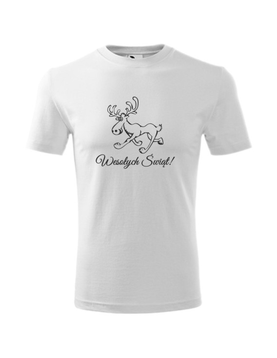 Koszulka męska WESOŁYCH ŚWIĄT (RENIFER) 3