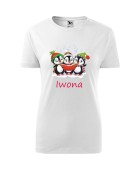 Koszulka damska PINGWINKI KOLĘDNICY