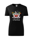 Koszulka damska PINGWINKI KOLĘDNICY