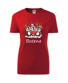 Koszulka damska PINGWINKI KOLĘDNICY