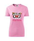 Koszulka damska PINGWINKI KOLĘDNICY