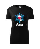 Koszulka damska RENIFEREK NA ŚNIEŻYNCE