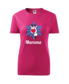 Koszulka damska RENIFEREK NA ŚNIEŻYNCE