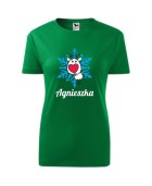 Koszulka damska RENIFEREK NA ŚNIEŻYNCE