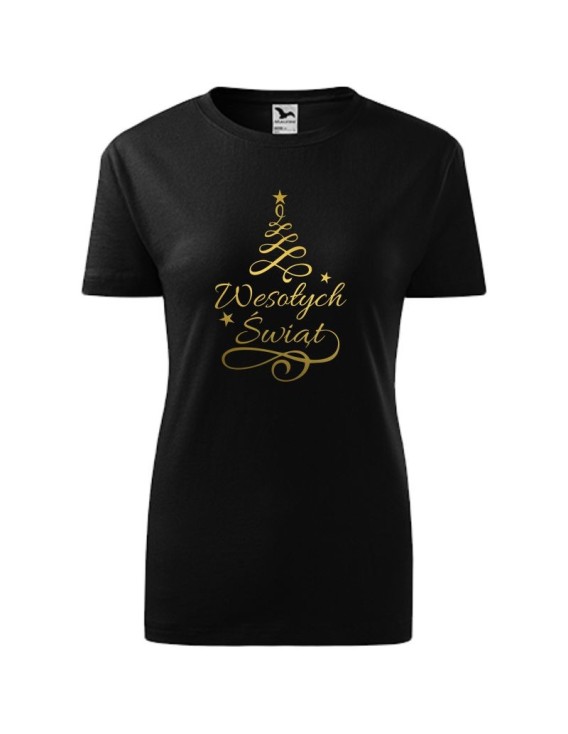 Koszulka damska WESOŁYCH ŚWIĄT (CHOINKA) 2