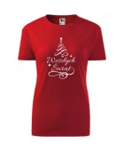 Koszulka damska WESOŁYCH ŚWIĄT (CHOINKA) 2