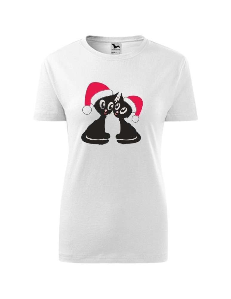 Koszulka damska ŚWIĄTECZNE KOTKI