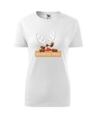 Koszulka damska WESOŁYCH ŚWIĄT (RENIFEREK) 2