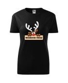 Koszulka damska WESOŁYCH ŚWIĄT (RENIFEREK) 2