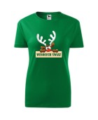 Koszulka damska WESOŁYCH ŚWIĄT (RENIFEREK) 2