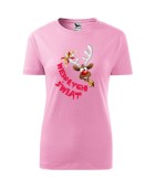 Koszulka damska WESOŁYCH ŚWIĄT (WESOŁY RENIFER)
