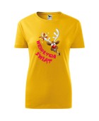 Koszulka damska WESOŁYCH ŚWIĄT (WESOŁY RENIFER)