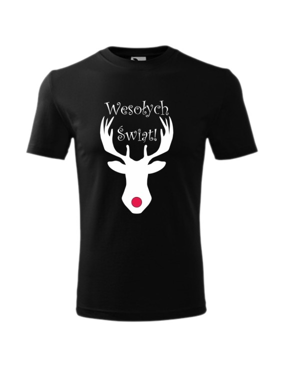 Koszulka męska WESOŁYCH ŚWIĄT (RENIFER) 4