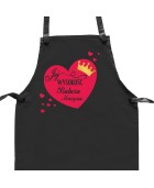 Fartuch kuchenny JEJ WYSOKOŚĆ BABCIA (SERCE)