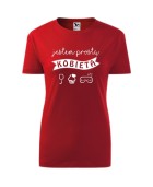 Koszulka damska JESTEM PROSTĄ KOBIETĄ