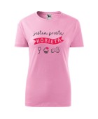 Koszulka damska JESTEM PROSTĄ KOBIETĄ