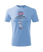 Koszulka męska MŁODY JURNY ODROBACZONY OSIOŁ