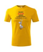 Koszulka męska MŁODY JURNY ODROBACZONY OSIOŁ