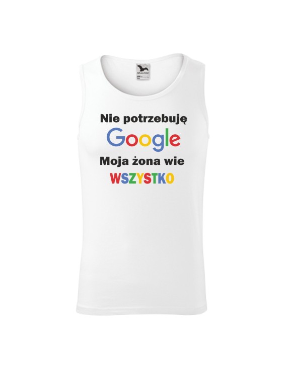 Top męski NIE POTRZEBUJE GOOGLE