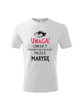 Koszulka męska UWAGA! OBIEKT MONITOROWANY