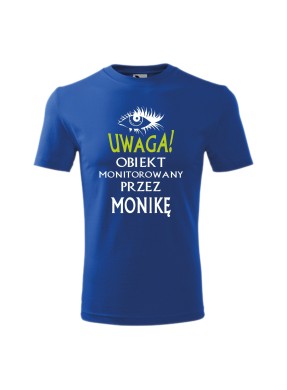 Koszulka męska z nadrukiem "UWAGA! OBIEKT MONITOROWANY"