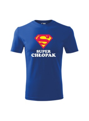 Koszulka męska z nadrukiem "SUPER CHŁOPAK"