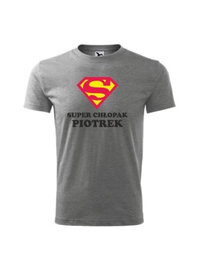 Koszulka męska z nadrukiem "SUPER CHŁOPAK"
