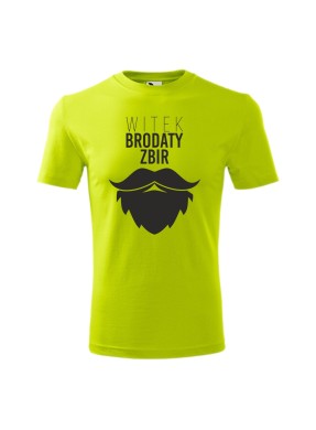 Koszulka męska z nadrukiem "BRODATY ZBIR"