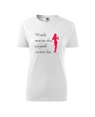 Koszulka damska W NIEBIE MNIE NIE CHCĄ, A W PIEKLE SIĘ MNIE BOJĄ