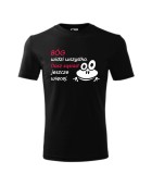 Koszulka męska BÓG WIDZI WSZYSTKO, SĄSIAD JESZCZE WIĘCEJ